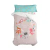 Duvet cover set HappyFriday Moshi Moshi Fantasy Multicolour 2 Pieces