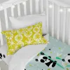 Duvet cover set HappyFriday Moshi Moshi Panda Garden Blue Blue Baby Crib 2 Pieces