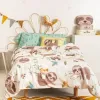 Duvet cover set HappyFriday Moshi Moshi Happy Sloth Multicolour Single 2 Pieces