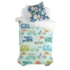 Duvet cover set HappyFriday Moshi Moshi Holidays Multicolour Single 2 Pieces