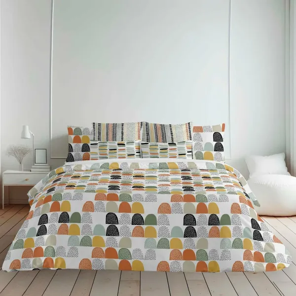 Nordic cover Decolores Lahti Multicolour 175 Threads 140 x 200 cm