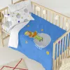 Duvet cover set HappyFriday Le Petit Prince Accolade Multicolour Baby Crib 2 Pieces