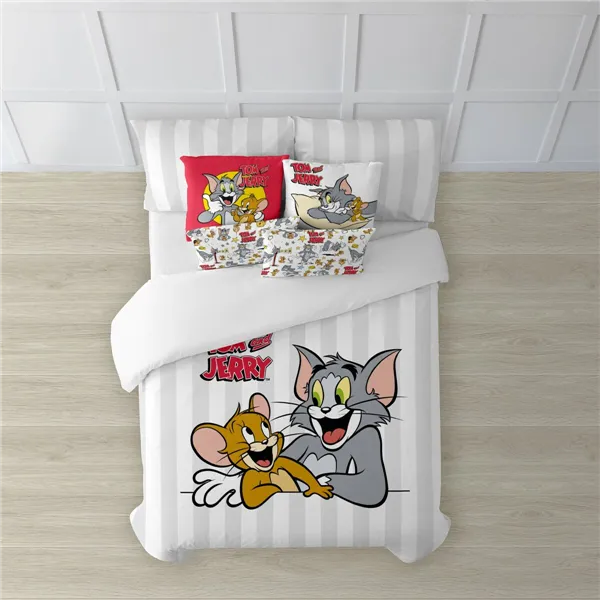 Nordic cover Tom & Jerry Tom & Jerry Basic Multicolour 175 Threads 140 x 200 cm