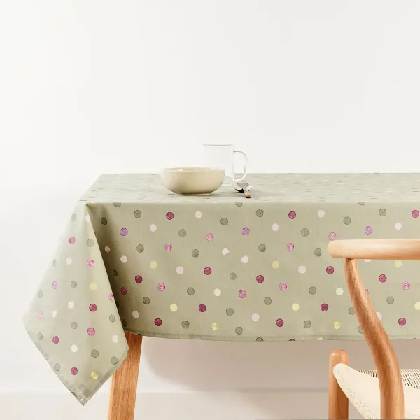 Tablecloth Belum 0120-356 Green 200 x 155 cm Spots