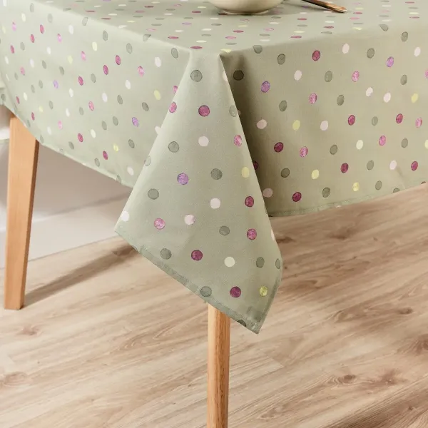 Tablecloth Belum 0120-356 Green 200 x 155 cm Spots