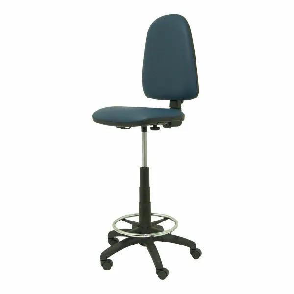 Stool Ayna  Piqueras y Crespo T04CPSPAZM Blue Black Navy Blue Metal Imitation leather