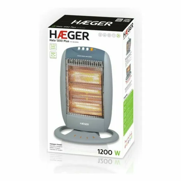 Halogeenilämmitin Haeger HH-120.002A 1200 W Valkoinen