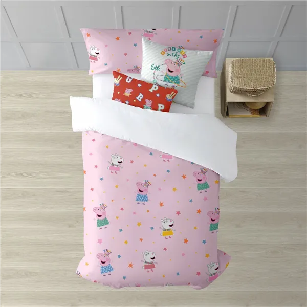 Nordic cover Peppa Pig Awesome Multicolour 175 Threads 140 x 200 cm