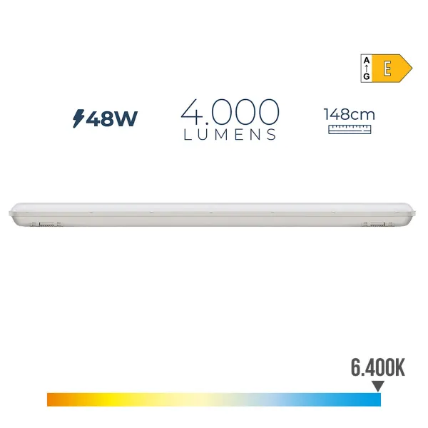 LED caurule EDM 31412 31412 A E 48 W 4000 Lm (6500 K) (6400 K)
