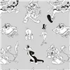 Nordic cover Looney Tunes Looney BN White black 175 Threads 260 x 240 cm