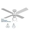 Plafondventilator met licht EDM 33800 Caribe Balts 50 W