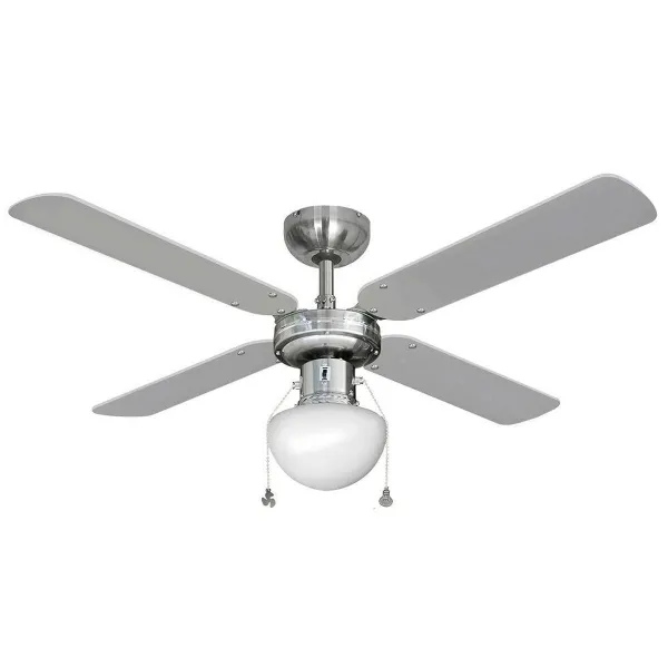 Потолочный вентилятор со светом EDM 33801 Caribe Серебристый 50 W