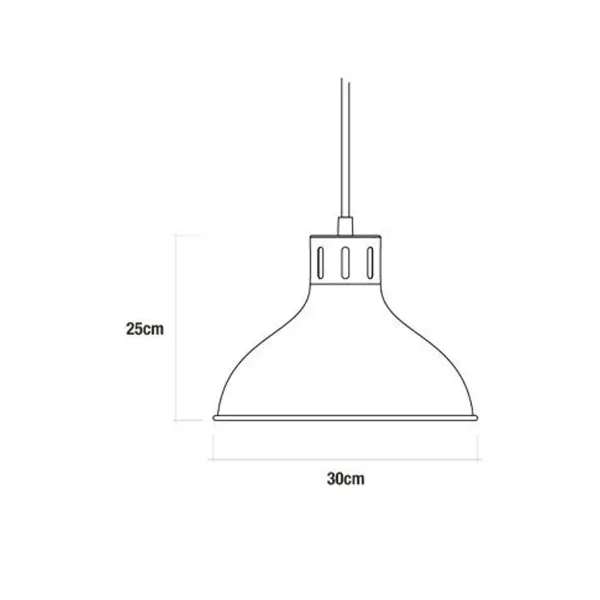 Потолочный светильник EDM 32111 Потолочный светильник Металл 60 W (30 x 25 cm)