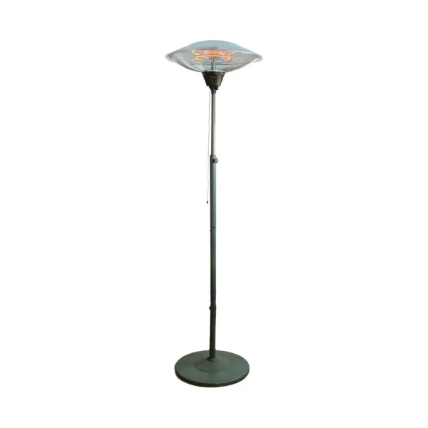 Kvarcinis šildytuvas EDM 07093 07093 2100 W Ø 56,5 x 190 cm Balta Juoda