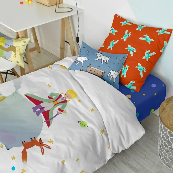 Duvet cover set HappyFriday Le Petit Prince Multicolour Single 2 Pieces