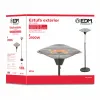 Kvarca Sildītājs EDM 07093 07093 2100 W Ø 56,5 x 190 cm Balts Melns