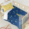 Duvet cover set HappyFriday Le Petit Prince La Nuit Multicolour Baby Crib 2 Pieces