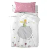 Duvet cover set HappyFriday Le Petit Prince Campagne Multicolour Baby Crib 2 Pieces