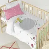 Duvet cover set HappyFriday Le Petit Prince Campagne Multicolour Baby Crib 2 Pieces