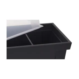 Siltumnīca EDM Melns polipropilēns 80 x 40 x 65 cm Galds