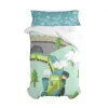 Duvet cover set HappyFriday Happynois Train Multicolour Single 2 Pieces