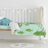 Duvet cover set HappyFriday Happynois Train Multicolour Baby Crib 2 Pieces