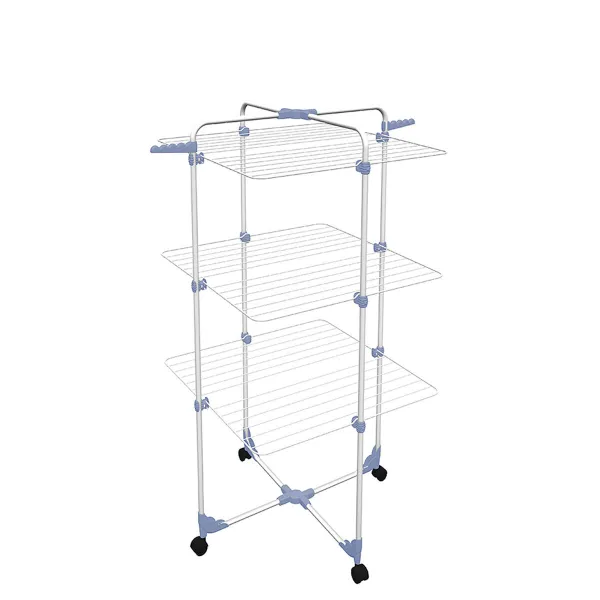 Sulankstoma drabužių džiovyklė su ratukais Gimi 153580 Modular 3 Sidabras Plienas (30 m)