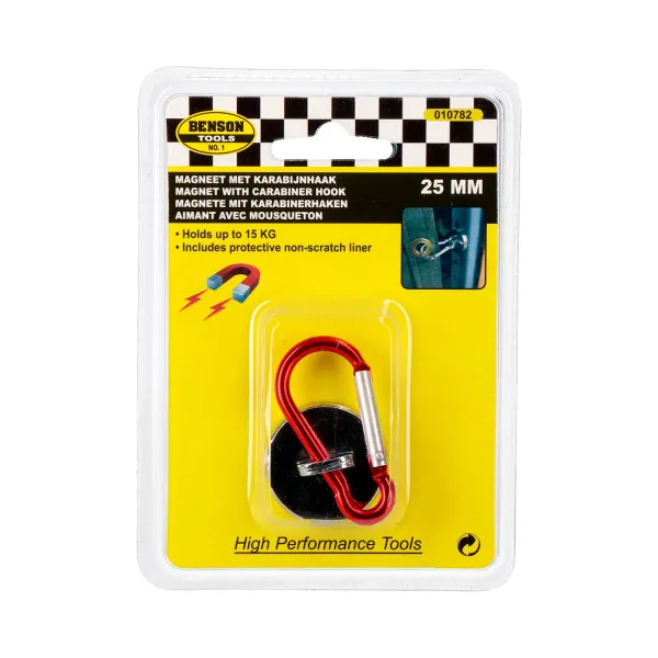 Karabiinkonks Bensontools Punane Magnet Teras (2,5 cm)