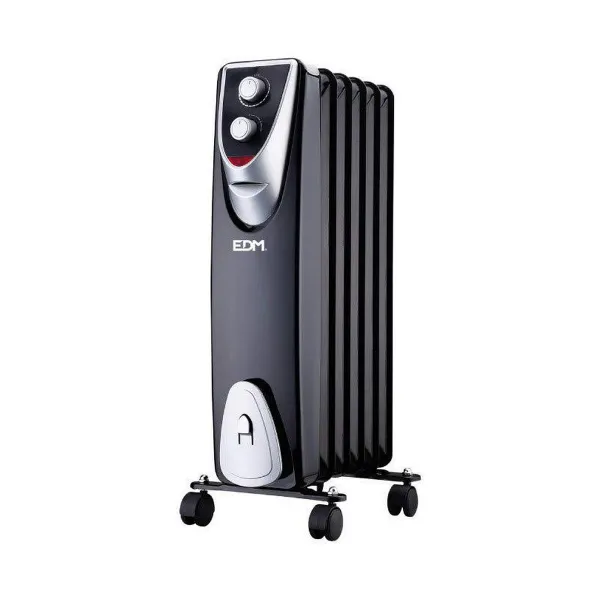 Lämpöpatteri EDM 07126 Black Edition Musta/Harmaa 1000 W