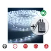 Шланг Светодиодная EDM 71491 Flexiled Прозрачный Холодный белый 12 m