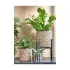 Set of Baskets Mica Decorations 3 Pieces Brown wicker