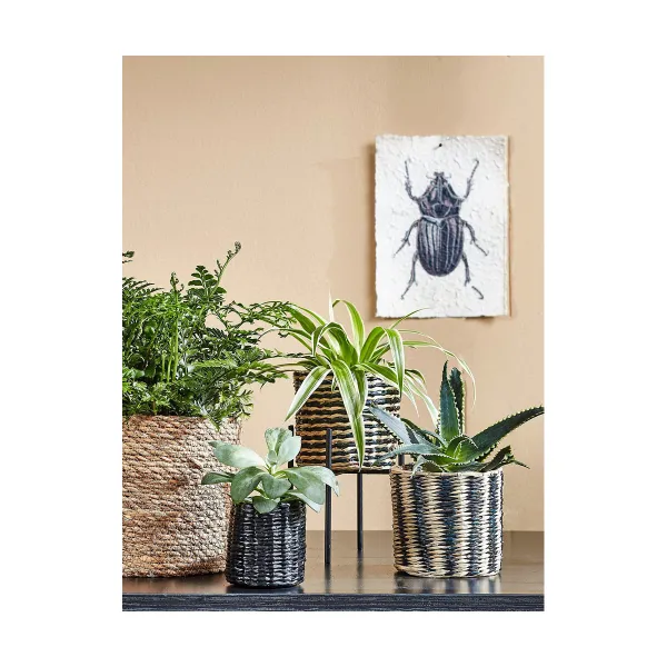 Krepšių rinkinys Mica Decorations 3 Dalys Ruda vytelių
