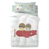 Duvet cover set HappyFriday Happynois Learning To Fly Multicolour Baby Crib 2 Pieces