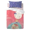 Duvet cover set HappyFriday Happynois Moon Dream Multicolour Baby Crib 2 Pieces