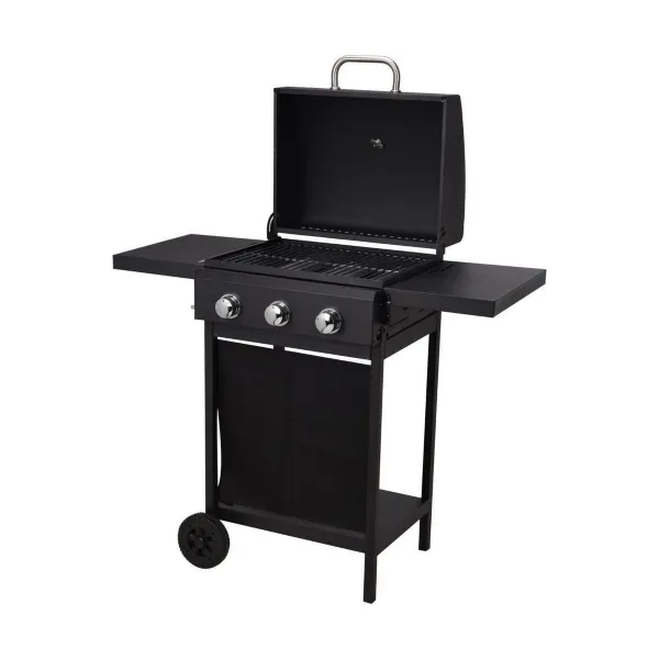 газовое барбекю Vaggan 139 x 56,5 x 106 cm Чёрный