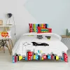 Duvet cover set HappyFriday Mr Fox Bat Multicolour Single 2 Pieces