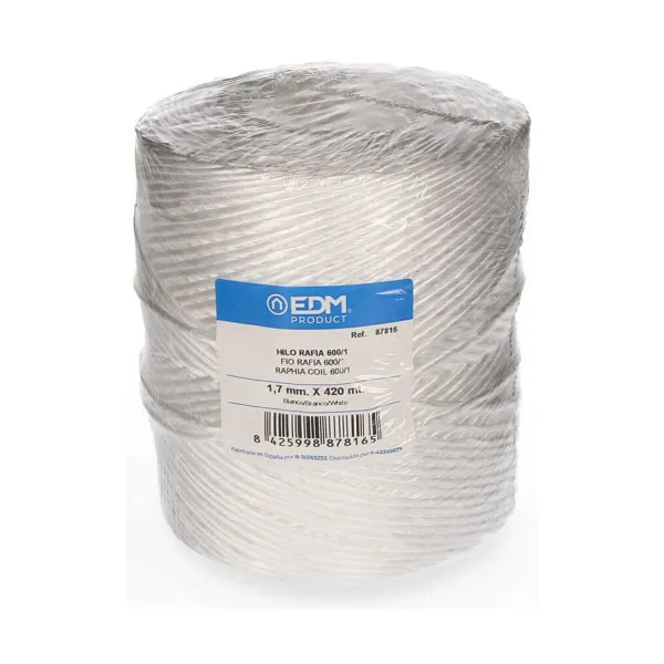 Niidi pool EDM Valge Raffia polüpropüleen