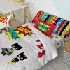 Duvet cover set HappyFriday Mr Fox Bat Multicolour Single 2 Pieces