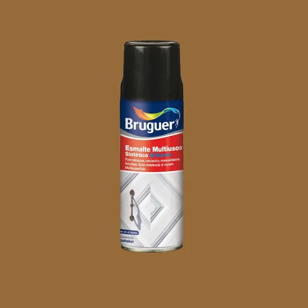 Synteettinen emalimaali Bruguer 5197980 Spray Monikäyttöinen 400 ml Säämiskäliina