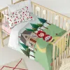 Duvet cover set HappyFriday Mr Fox Red riding hood  Multicolour Baby Crib 2 Pieces