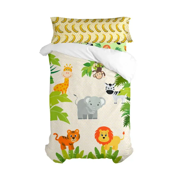 Duvet cover set HappyFriday Mr Fox Wild Multicolour Single 2 Pieces