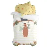 Duvet cover set HappyFriday Mr Fox Jungle life  Multicolour Single 2 Pieces