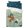 Duvet cover set HappyFriday Mr Fox The warrior Multicolour Baby Crib 2 Pieces