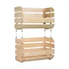 Stackable Organising Box Astigarraga Natural Wood Pinewood