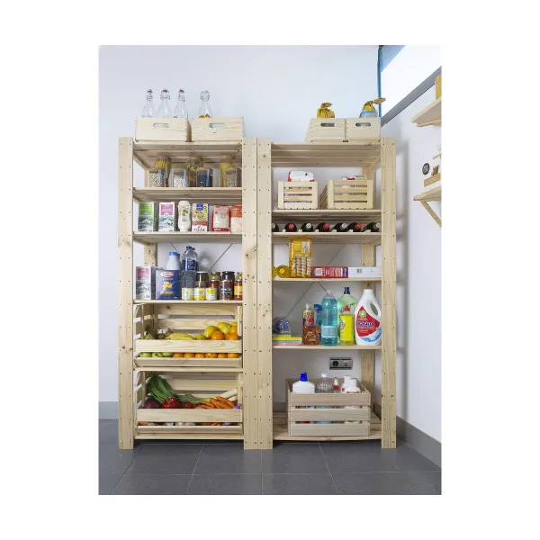 Stackable Organising Box Astigarraga Natural Wood Pinewood
