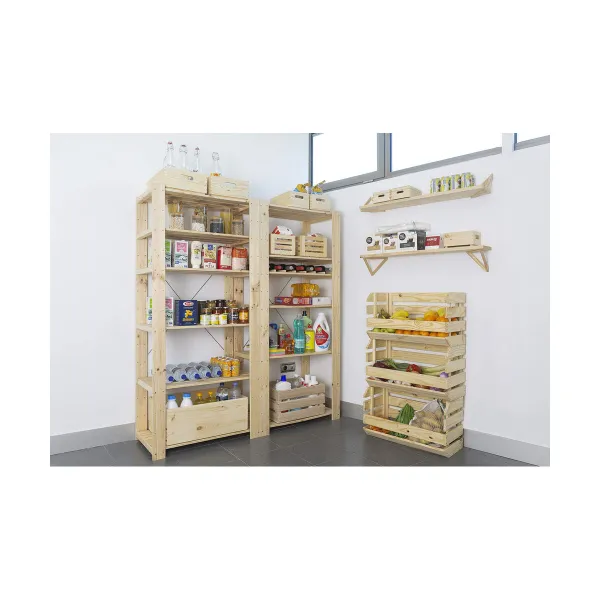 Stackable Organising Box Astigarraga Natural Wood Pinewood