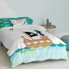 Duvet cover set HappyFriday Mr Fox Flying boy Multicolour Single 2 Pieces