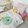 Duvet cover set HappyFriday Mr Fox Pumpkin Multicolour Single 2 Pieces