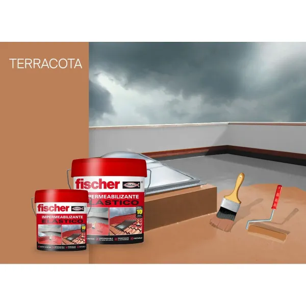 Герметик / Клей Fischer Ms Коричневый Черепица 1 kg