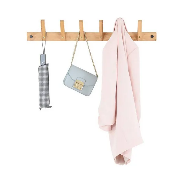 Wall mounted coat hanger Domopak Living Bambu (75 x 12 x 12 cm)